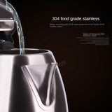 2L Electric Stainless Steel Kitchen Appliances Smart 1500W Whistle Kettle Samovar Tea Coffee Thermo Pot Gift