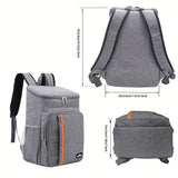 1pc, Cooler Bag, Heavy Duty Oxford Fabric Cooler Backpack, Waterproof Leakproof Insulation Outdoor Tote Bag