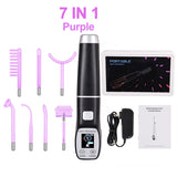Apparatus Electrotherapy Wand Glass High Frequency Facial Machine Face Massager Neon Remove Wrinkles Acne Tool Hair Skin Care