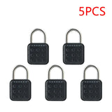 1-5pcs Smart Fingerprint Battery-powered IP67 Waterproonti Theft Padlock Quick Unlock Keyless Password Door Lock
