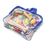 13 PCS Kids Musical Toys with Carry Bag Colorful Wooden Percussion Instruments Early Education Birthday Gifts