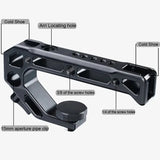 Top Handle Hand Grip Handgrip Arri Locating Screw Monitor Mic Rig Cold Shoe for UURig DSLR Camera