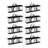 Large Clear Holds DVD CD Storage Holder Easy Zip Closure Carry Bag