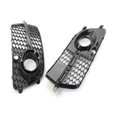 2Pcs Fog Light Grilles Fog Lamp Eyebrow Cover Trim Frame for Q5 Sport 13-16
