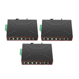 5Ports 100M Industrial Network Switch RJ45 Hub Internet Splitter RJ45