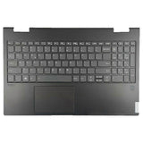 (Gray black) US for Lenovo Yoga C740-15IML Laptop Upper Case Palmrest Keyboard 5CB0U43851