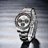 PAGANI DESIGN New Classic Men's Quartz Watches Ceramic Bezel Stainless Steel Waterproof Clock Luxury Sapphire Glass Chronograph