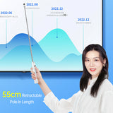 Wireless Laser Presentation Pointer with Telescc Stick Stylus Toucreen RF2.4G Remote Control Clicker Pen for PPT