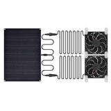 15W Waterproof Solar-Powered Dual Exhaust Fans for Ventilation