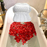 Supportive Bath Cushion Ergonomic Air Mesh Bathtub Pillow with 6 Suction Cups Hook Neck Shoulder Support for Ultimate