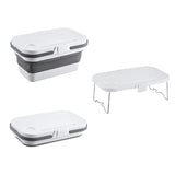 Portable Camping Equipment Folding Storage Container  Basket Tableware Set NEW