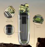 Kemei Km-Tx7 Usb Charging Transparent Body Camouflage Waterproof Men's Electric Shaver