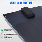 60W 12V Panel Battery QC3.0 Fast Charger with Alligator Clip Waterproof Solar Cells Power Bank for Car Boat RV