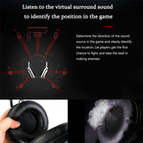 Somic Wired Gaming Headset 7.1 Channel Professional Vibrating LED Light USB Interface Surround Sound Headphone Black