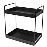 1Pcs 2 Tier Standing Shees Kitchen Base Cabinet Shelf Shower Bathroom Countertop Organizer Vanity Tray