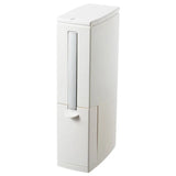 2 In 1 Integrated Can Set Toilet Corner Trash Bin Cleaning Brush Covered Paper for Bathroom Accessories
