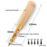 Diy Goods Hand Sewing Leather Handmade Craft Tool Set 18 Pieces