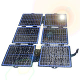 30 Watt Portable ETFE Monocrystalline Foldable Solar Panel Charger with DC USB Type-C Output for Camping & Hiking