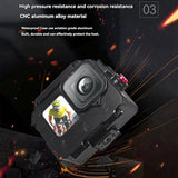 80M Waterproof Aluminium Frame Protective Case Underwater Diving Housing Gopro12/11/10 For Gopro13 Action Camera