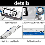 0-150mm Electronic Digital Stainless Steel Slide Caliper Measuring Tool Large LCD Screen 3 Measurement Units Switchable