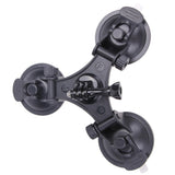 Car Suction Cup Tripod Mount Glass Holder Triangle Low Angle with 1/4" Tripod Adapter Mount for Gopro11 10 9 8 Sjcam Yi 4K