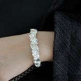 European And American Tin Foil Texture Bracelet