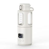 Portable Stainless Steel Electric Kettle - 400ml Capacity, 37-55℃ Adjustable Temperature, Wireless Instant Water Warmer