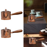 400ml Thickened Copper Kettle/Milk Jug Maker - With Filter, For Picnic, Camping & More