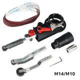 M10/M14 Sanding Adapter Attachment Converting For 100/115/125mm Electric Angle Grinder Belt Sander DIY Wood Metal Working