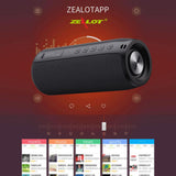 ZEALOT S51 Green Camouflage Portable Bluetooth Speaker Outdoor 10W TWS Connection High Quality Sound IPX5 Waterproof 8 Hours Use Time Speaker
