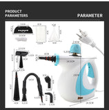 Portable High-Temperature Steamer - For Household, Kitchen & Car, Handheld Steam Cleaner with EU/US Plug
