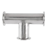 2 Pcs 1.5Inch 38Mm Tri Clamp 3 Way 304 Stainless Steel Sanitary Ferrule Tee Connector Pipe Fitting