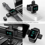 NEW in 1 Magnetic Wireless Charger Portable Type-C USB Interface for Apple Watch iWatch 8 7 6 5 SE 4 3 2 Fast Charging