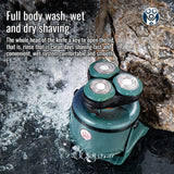 Triple head multifunction body wash fourinone men's Usb rechargeable electric razor