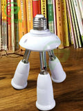 E27 screw mouth one turn multiple head lighting holder base converter DIY lamp accessories