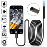 8mm HD WiFi Endoscope Lens 6LED Car Diagnostic Tools Inspection Camera Borescope Scanner 1/3M Cable Auto Accessories