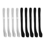 9 Pcs Thick Non- Elastic Sport Headbands Headbands,Exercise Hair Sweatbands for Women and Men(Black, Grey)