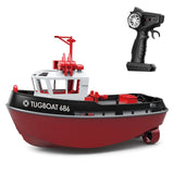 Christmas 1:72 Boat Pool Lake, 2.4GHz Remote Control Tugboat Adults & Kids Birthday Gift for Boys