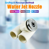 36mm Cover 32mm Massage Chromed Cap PVC Body Bathtub Bubble Hot Tub Water Jet Nozzle