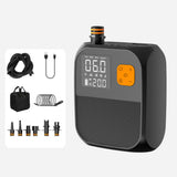 Paddle Board 25PSI High Pressure Electric Air Compressor Pump Power Bank with 6 Nozzles and LED Light for Iatable Boat