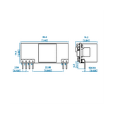 DP1435 5V 2.4A IEEE802.3Af Without Capacitance Supports 100M 1000M POE Module