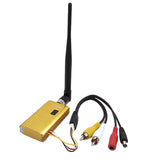Wireless Transmitter+Receiver 1.2Ghz 1500MW 8CH AV Sender TV Audio Video Transmitter For QAV250 250 FPV Quadcopter Metal
