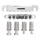 Tune-O-Matic and Tailpiece with Studs Set for ABR-1 Bridge Style Les Paul LP Electric Guitar Replacement,Black