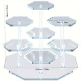 7th Floor Acrylic Figures, Collectibles, and Jewelry Exhibitor - Decorative Art Style Organizer