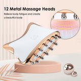 Protable Electric Instrument Neck Back Body Massager Lymphatic Detoxification Meridian Massage Brush Scraping Home