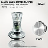 1pc Double Spring Coffee Tamper 30 Ib Coffee Powder Hammer 51/53/58MM Italian Coffee Powder Press Coffee Tools Barista Tools