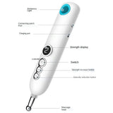 Smart Meridian Electronic Rechargeable Acupuncture Massage Pen Pulse Acupoint Physiotherapy Electrode Patch Massager