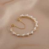 Women's Freshwater Pearl Woven Bracelet