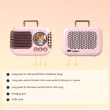 Portable Bluetooth 5.0 Speaker Cute Music Player Support TWS Handsfree With Built-in HD Microphone Rechargeable Lithium Battery