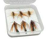 6Pcs Realistic Fly Fishing Lures Accessories Support Portable with Hook for Freshwater Gifts Anglers Beginners Saltwater